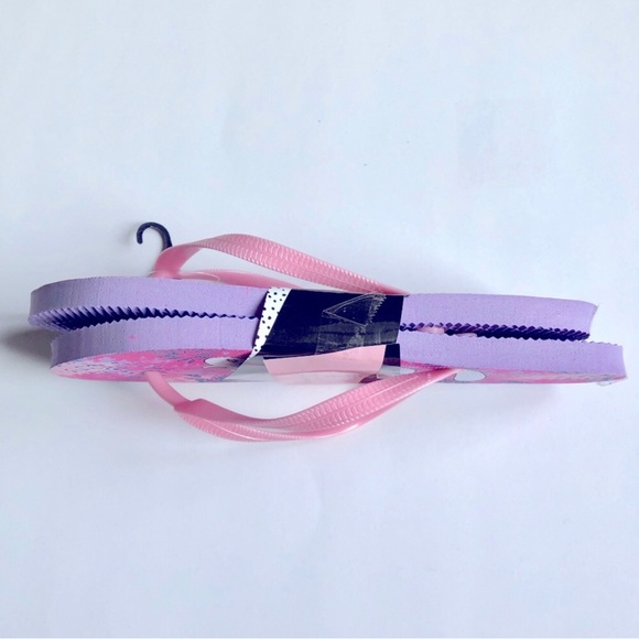 3/$15 BEACH VIBES Flip Flop Sandals Pink Small 5 / 6 Women’s NEW - Picture 3 of 14